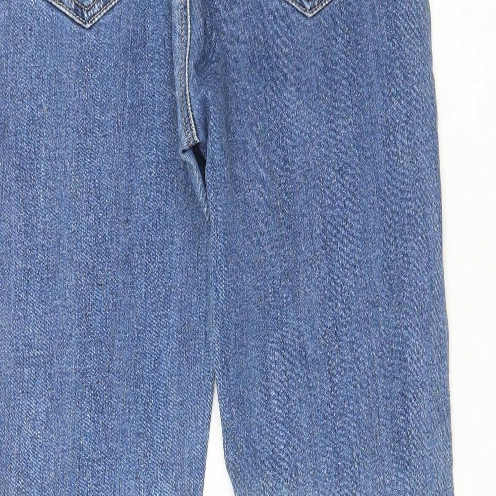 New Look Womens Blue  Cotton Straight Jeans Size 10 L26 in Regular