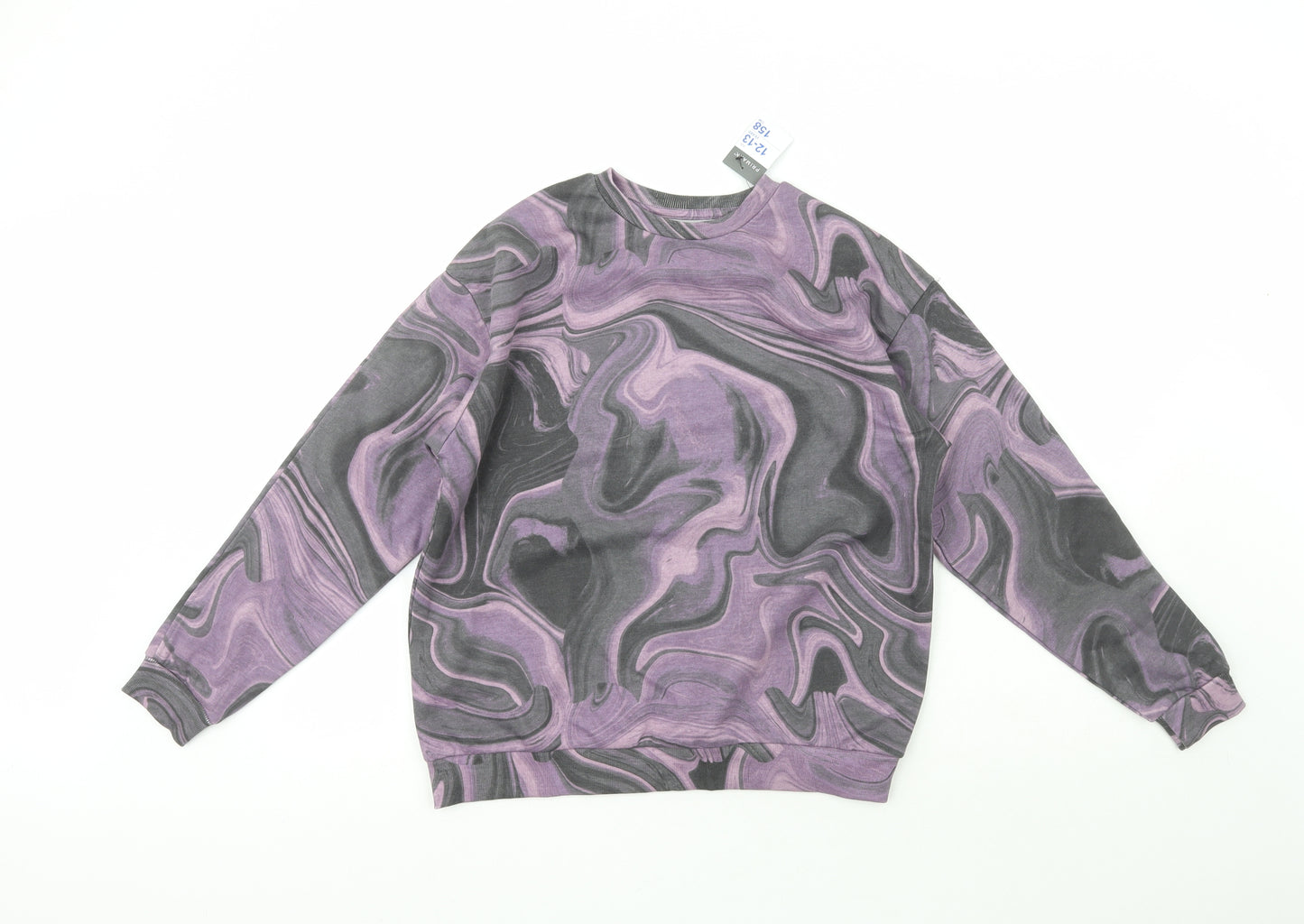 Primark Girls Multicoloured  Cotton Pullover Sweatshirt Size 12-13 Years