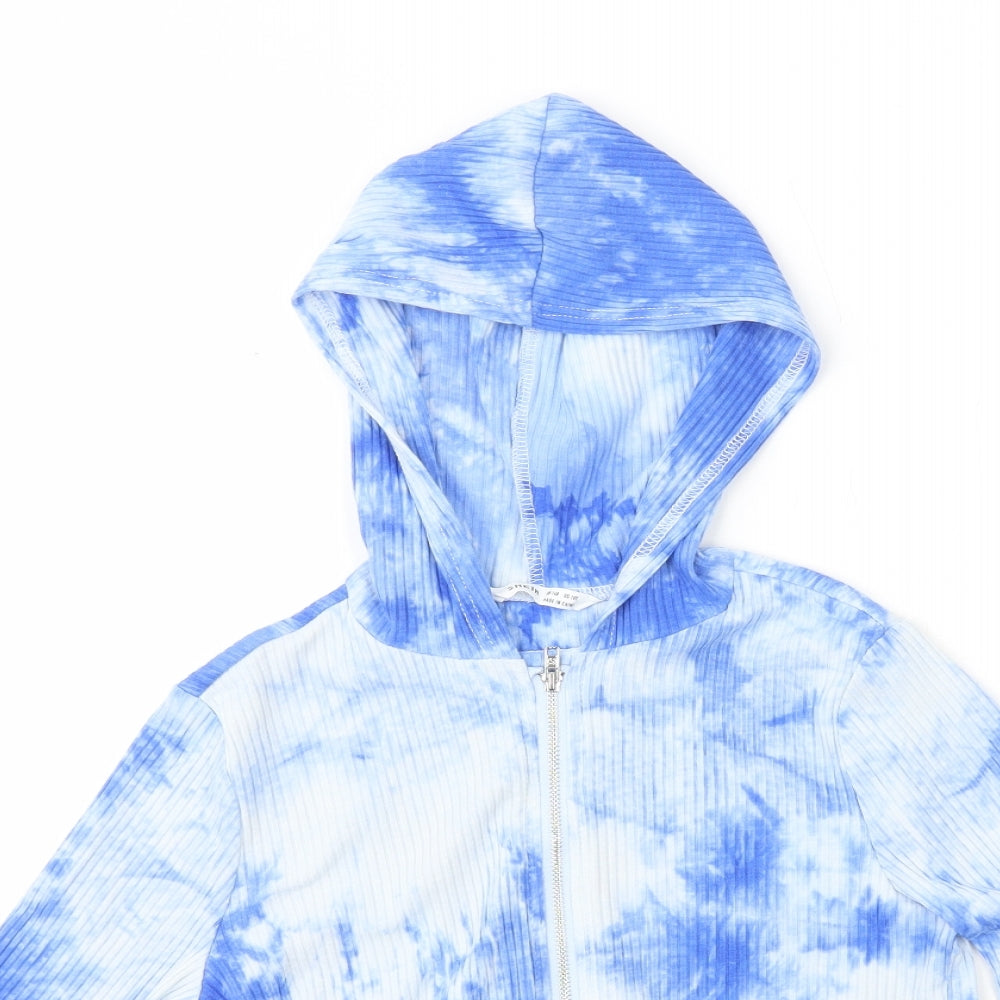 Shein  Girls Blue Tie Dye  Jacket  Size 9-10 Years
