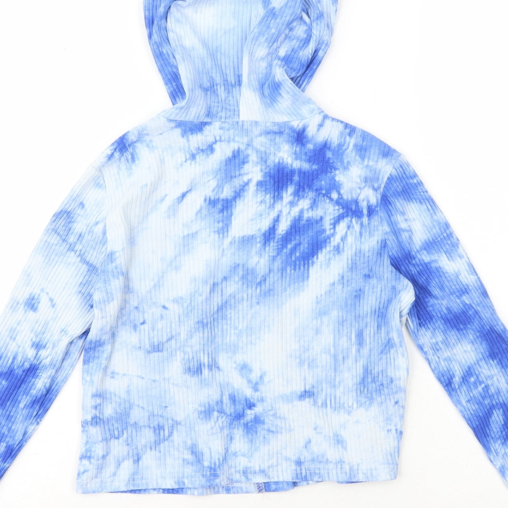 Shein  Girls Blue Tie Dye  Jacket  Size 9-10 Years