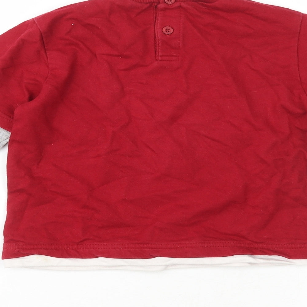 Preworn Boys Multicoloured Crew Neck  100% Cotton Pullover Jumper Size 3 Years   - Pub Game Dartboard