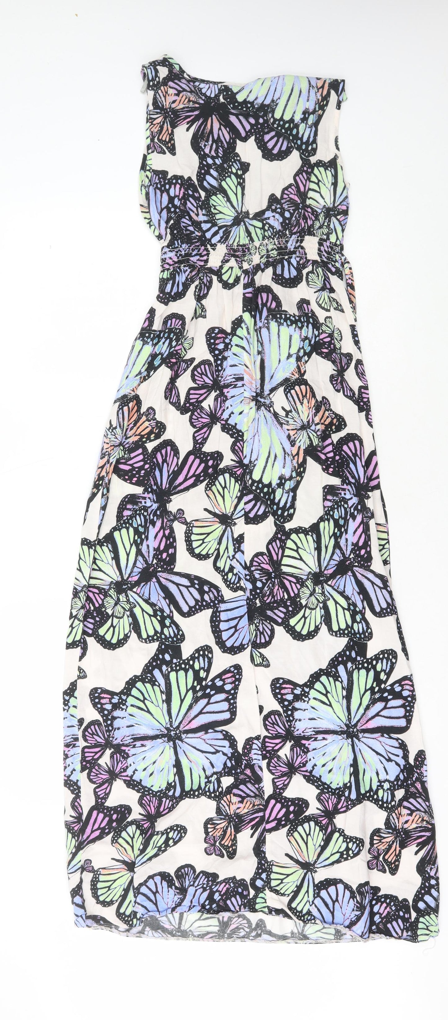 Dorothy Perkins Womens Multicoloured  Viscose Fit & Flare  Size 6  Crew Neck