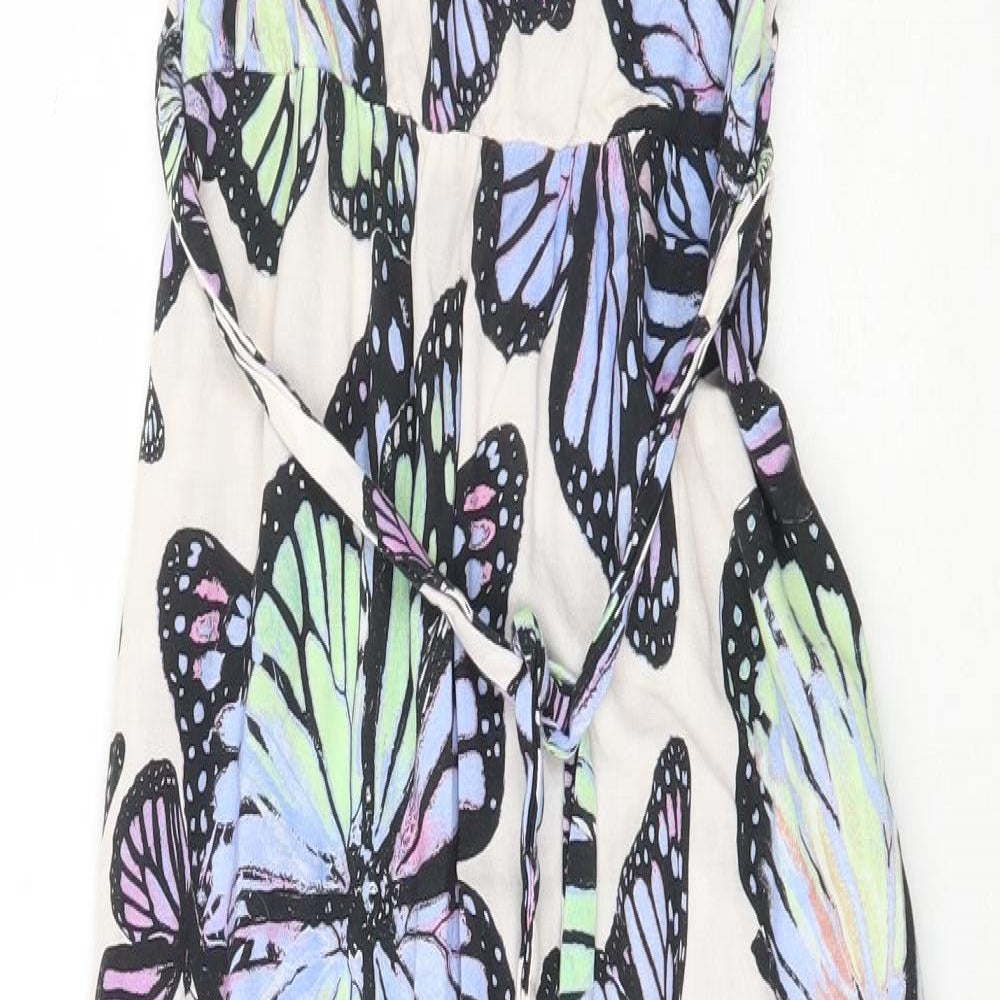 Dorothy Perkins Womens Multicoloured  Viscose Fit & Flare  Size 6  Crew Neck