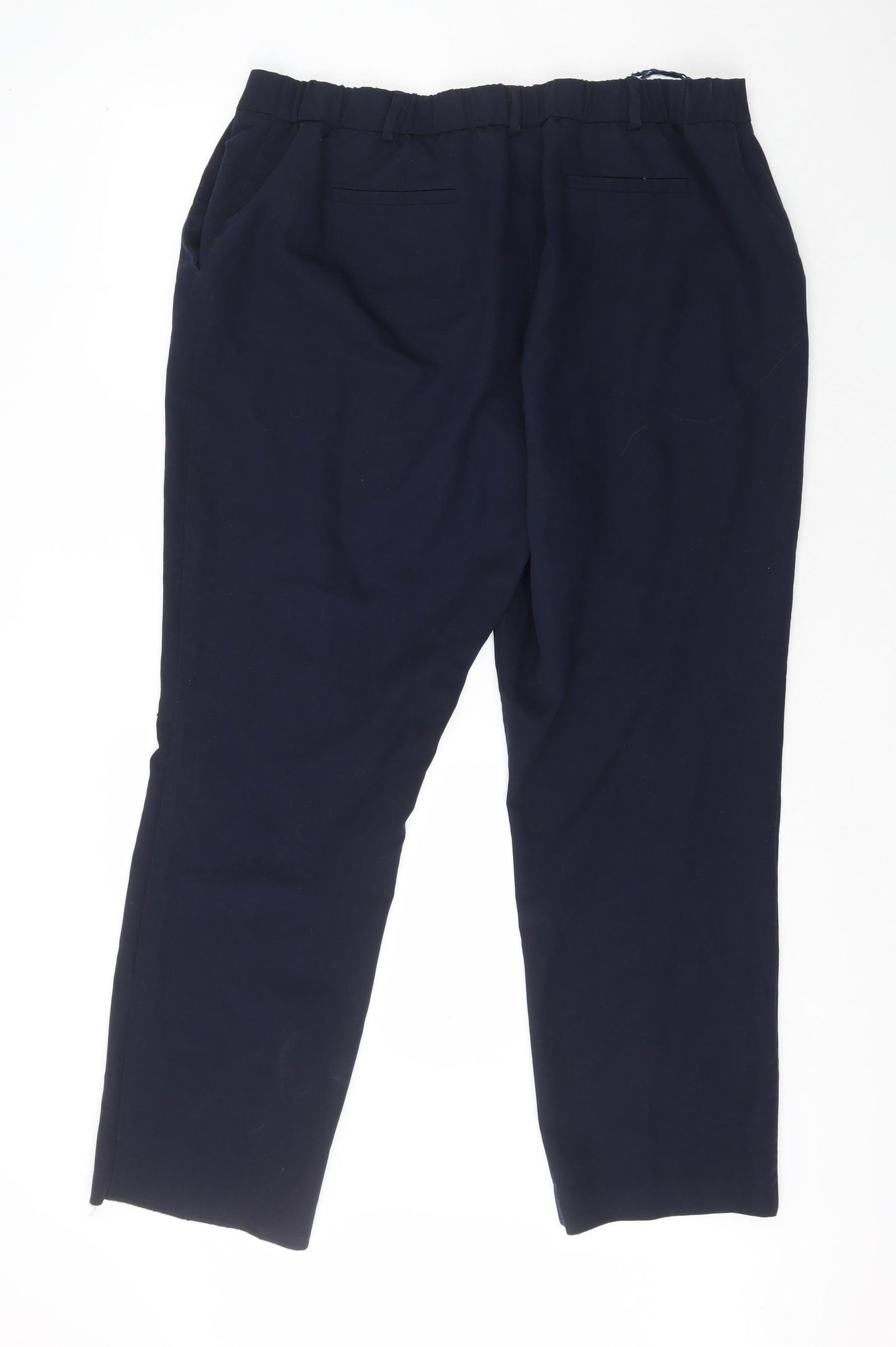 Dunnes Womens Blue  Polyester Trousers  Size 20 L29 in Regular