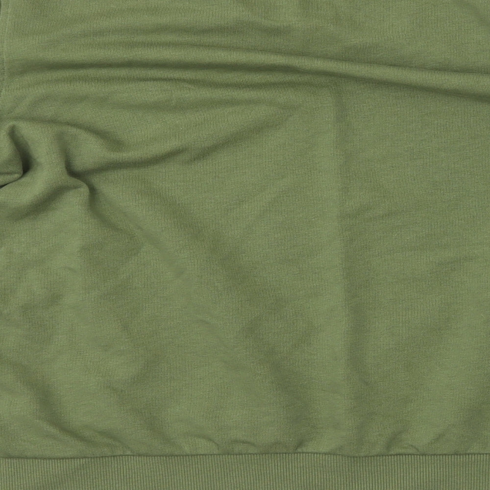 Marks and Spencer Womens Green  Cotton Pullover Sweatshirt Size 14