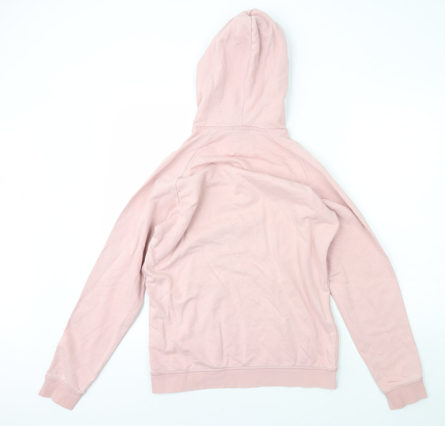 H&M Womens Pink  100% Cotton Pullover Hoodie Size 8
