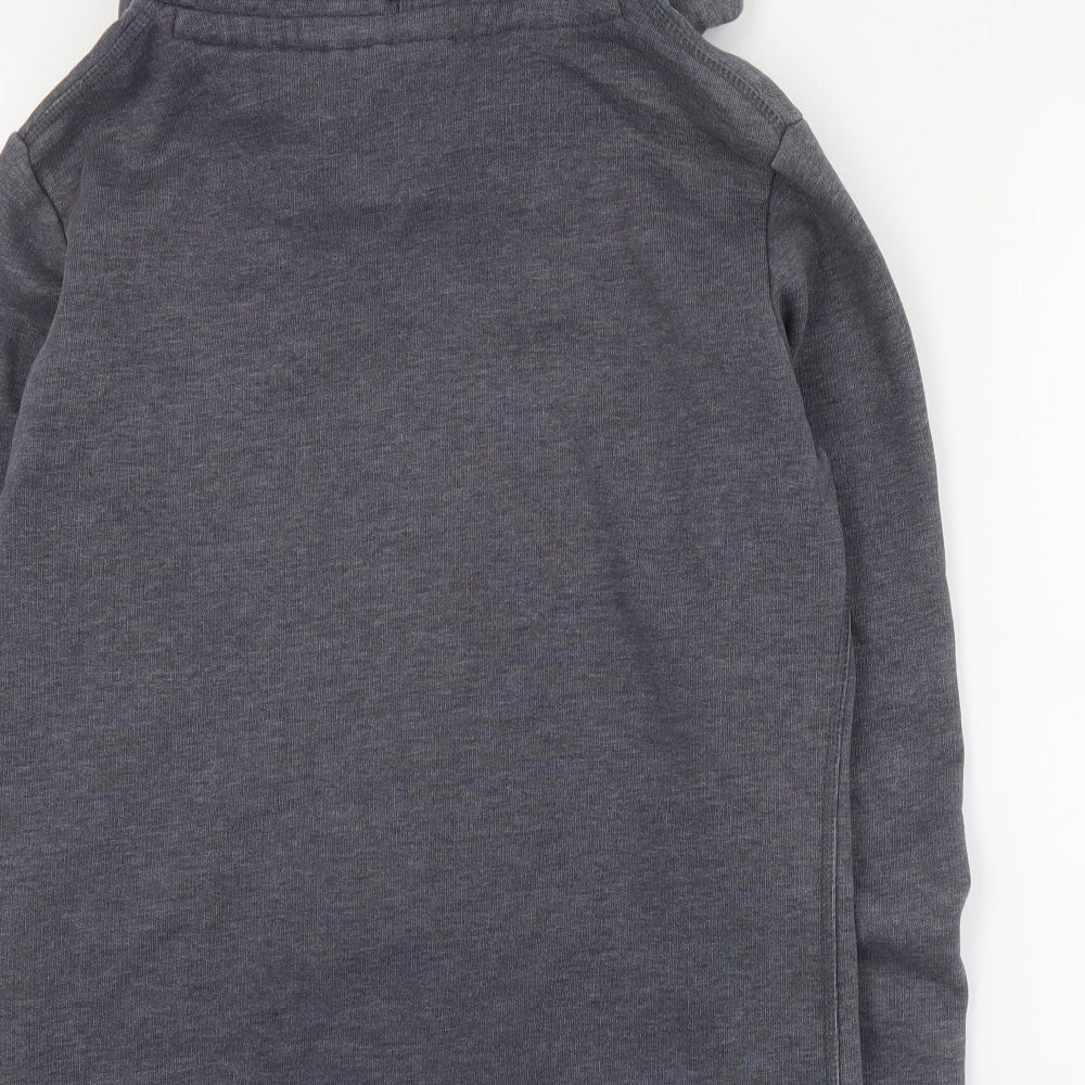 Superdry Womens Grey  Polyester Pullover Hoodie Size M  Pullover
