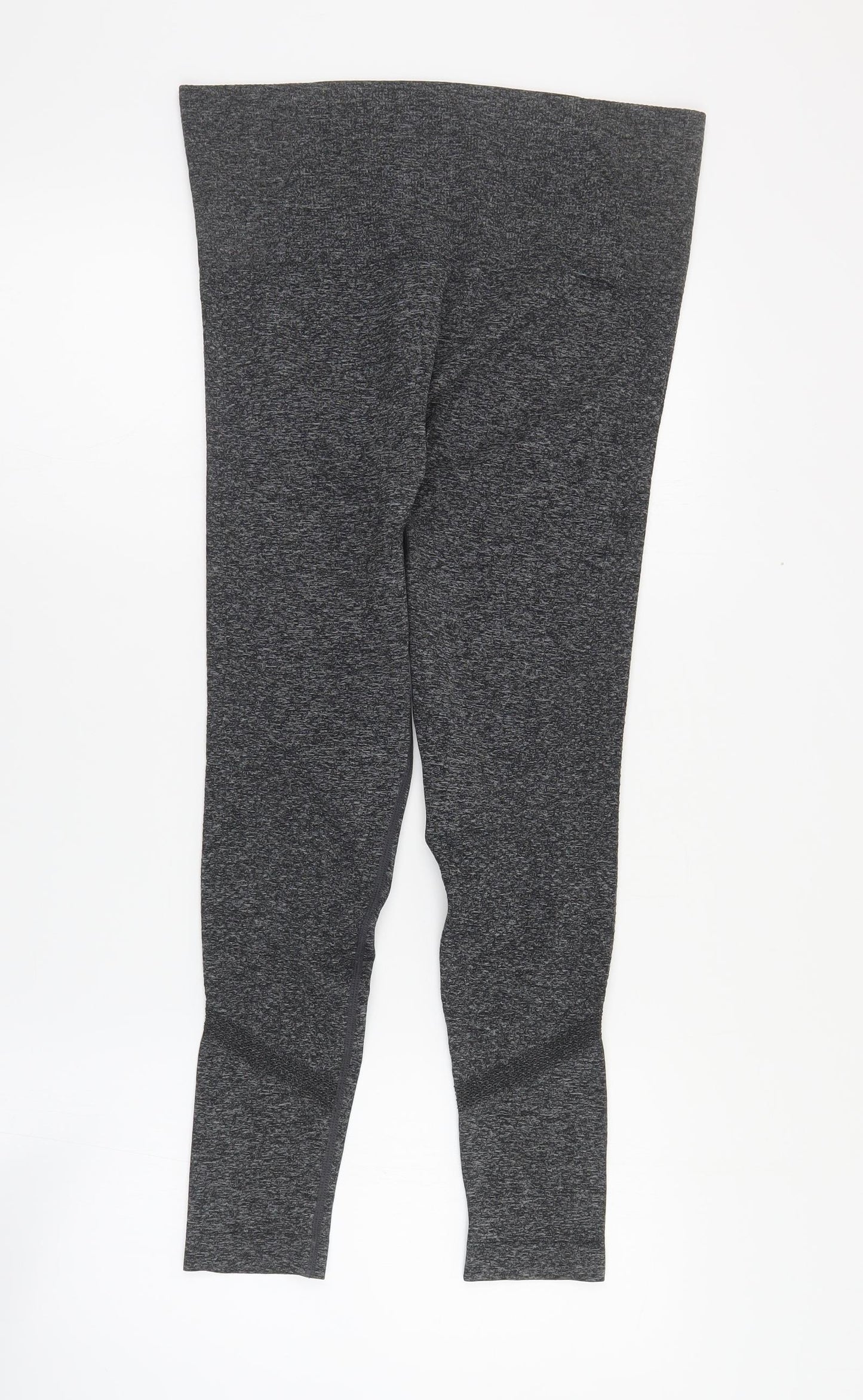 Crivit Womens Grey  Polyester Cropped Leggings Size L L24 in Regular Pullover