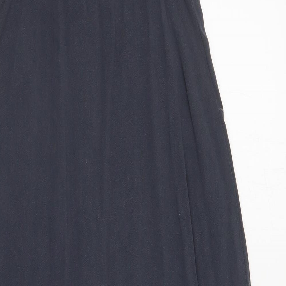 Topshop Womens Grey  Viscose Shift  Size 10  V-Neck Button