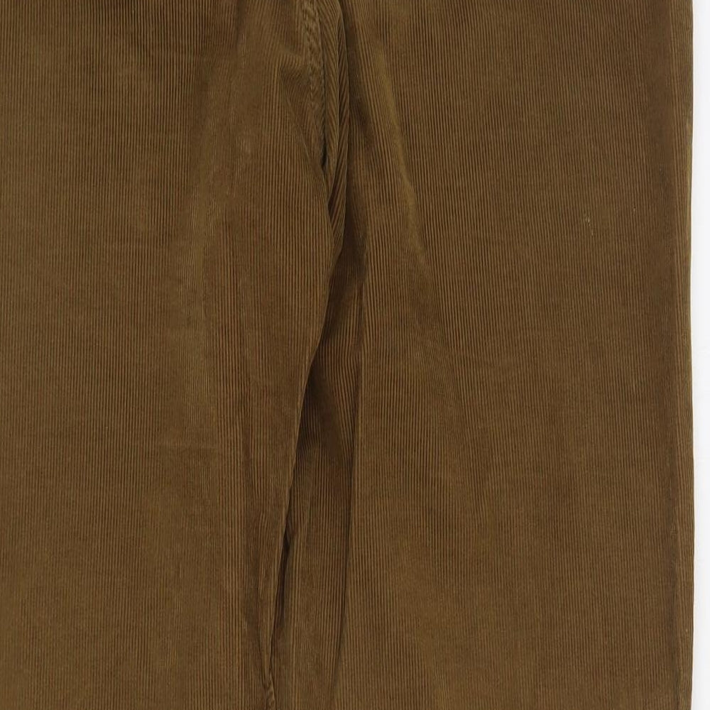 Gap Mens Brown  Cotton Chino Trousers Size 38 in L32 in Regular Zip