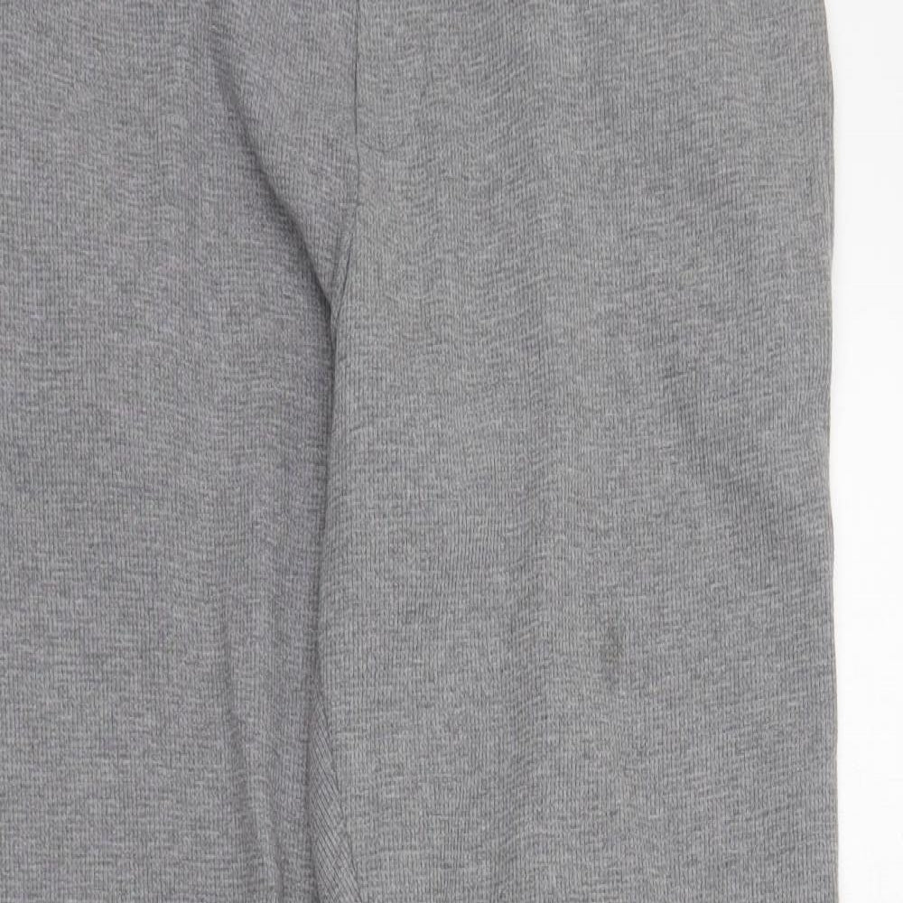 F&F Mens Grey Solid Cotton  Lounge Pants Size M  Drawstring