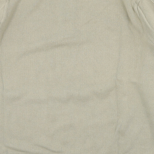 Blue Harbour Mens Beige High Neck  Cotton Pullover Jumper Size XL