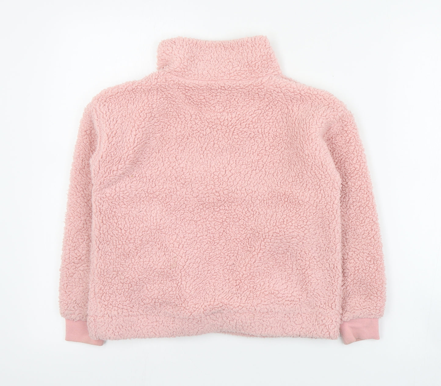 Dunnes Girls Pink  Polyester Pullover Sweatshirt Size 8-9 Years  Snap