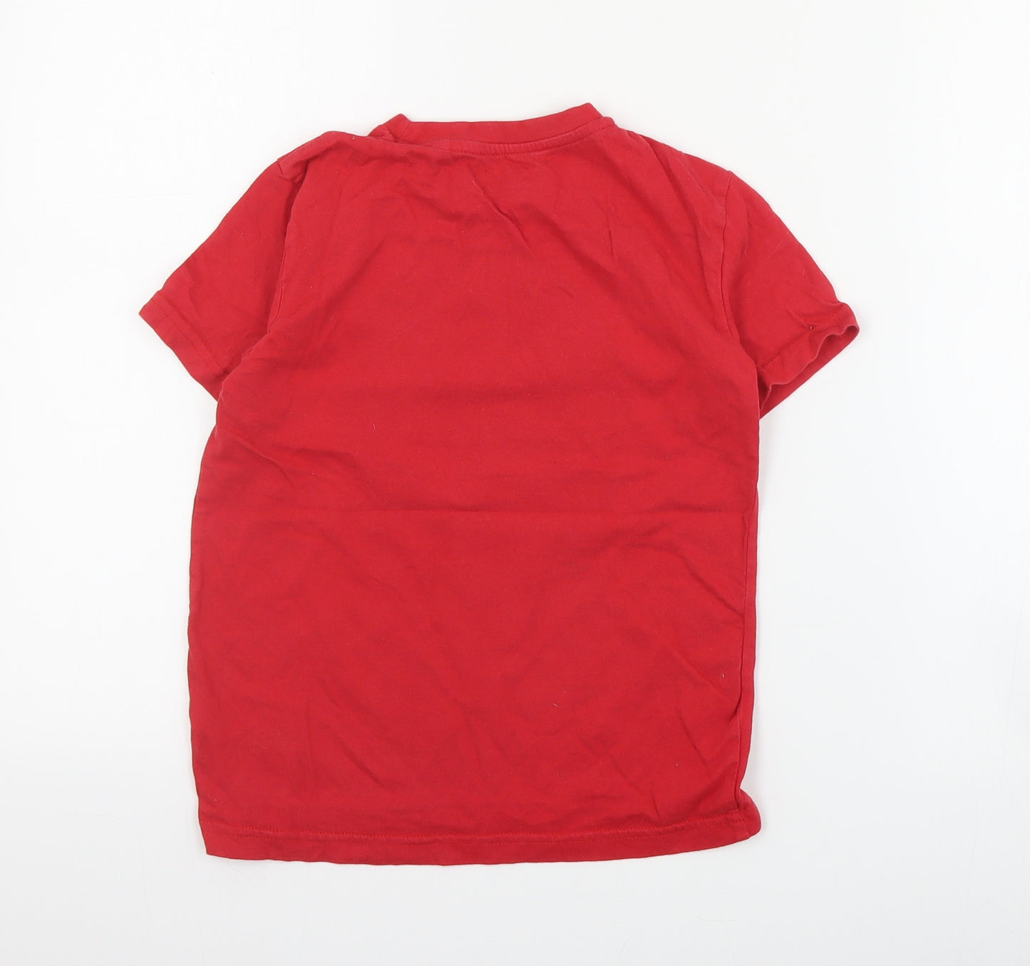 NEXT Boys Red  Cotton Pullover T-Shirt Size 7 Years Crew Neck Pullover - Spiderman