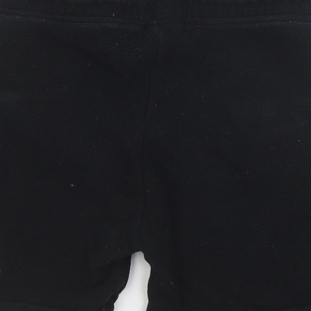 George Boys Black  Cotton Sweat Shorts Size 6-7 Years  Regular Drawstring
