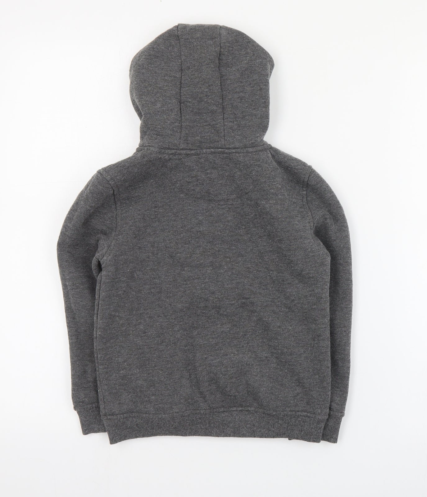 Primark Boys Grey  Polyester Full Zip Hoodie Size 6-7 Years  Zip