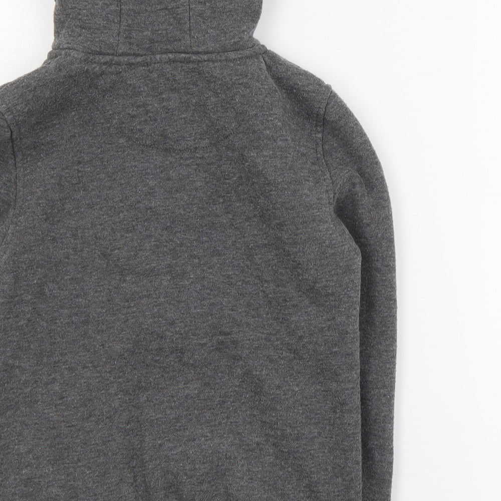 Primark Boys Grey  Polyester Full Zip Hoodie Size 6-7 Years  Zip