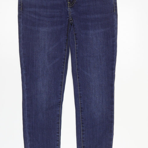 Toxik3 Womens Blue  Cotton Skinny Jeans Size 8 L26 in Regular Zip