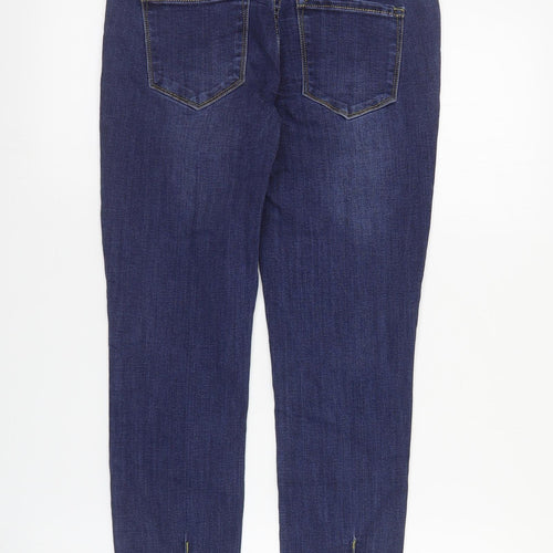 Toxik3 Womens Blue  Cotton Skinny Jeans Size 8 L26 in Regular Zip