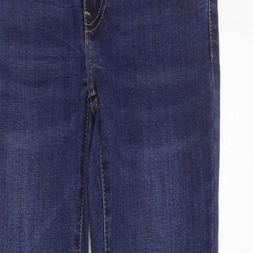 Toxik3 Womens Blue  Cotton Skinny Jeans Size 8 L26 in Regular Zip