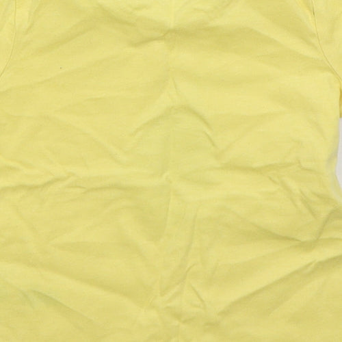 George Boys Yellow  Cotton Basic T-Shirt Size 6-9 Months Crew Neck Pullover - Turtle Snail