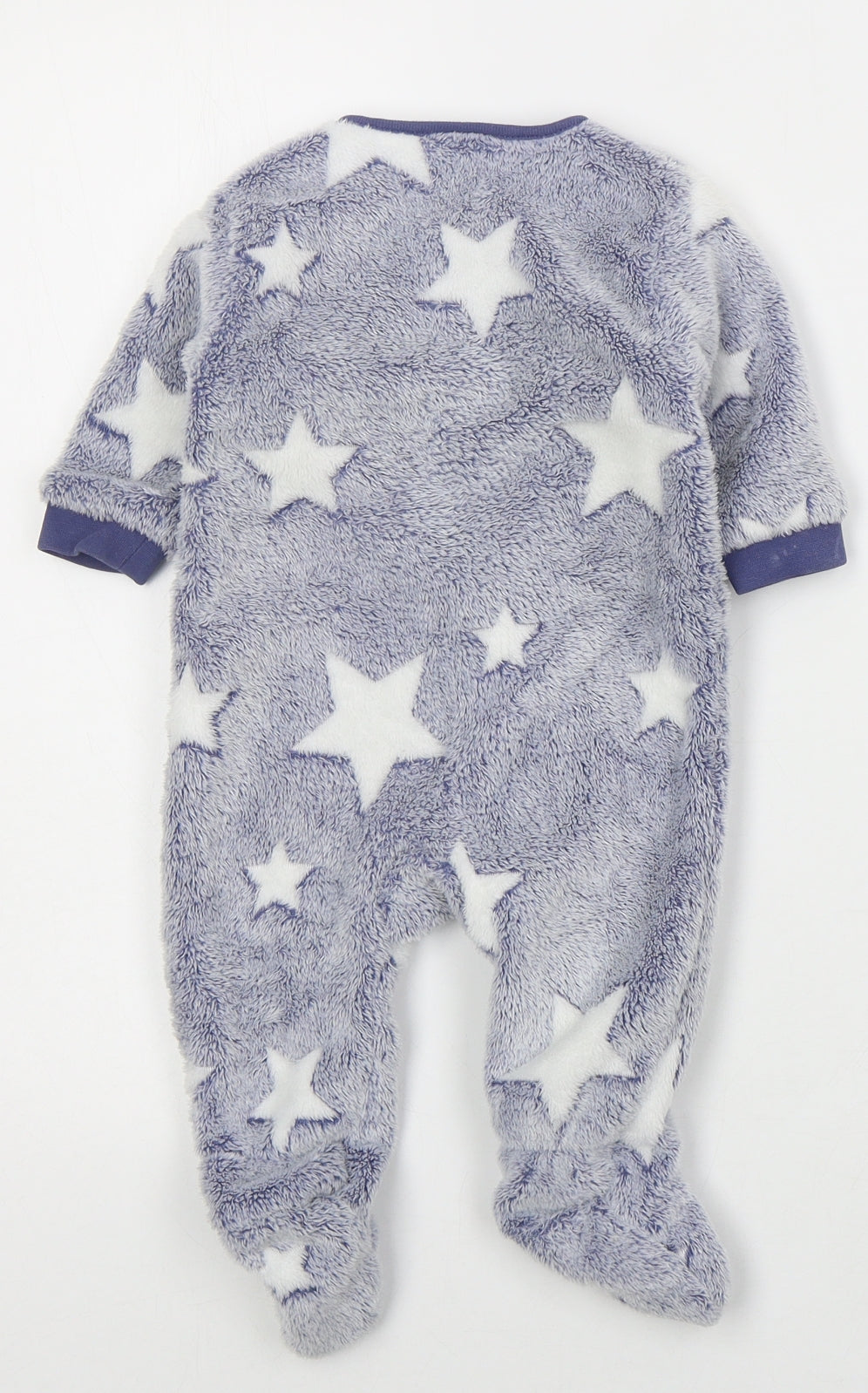 NEXT Boys Blue Solid Polyester Cami One Piece Size 3-6 Months  Zip - Stars