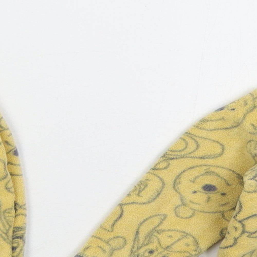 George Baby Yellow Solid Polyester Cami Pyjama Set Size 6-9 Months  Pullover - Winnie The Pooh