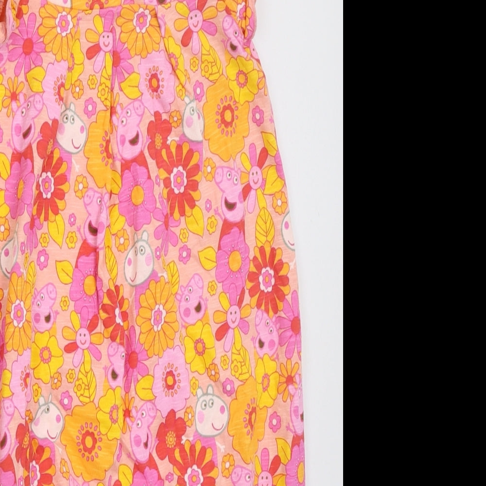 NEXT Girls Pink  Cotton Jumpsuit One-Piece Size 3 Years   - Peppa Pig