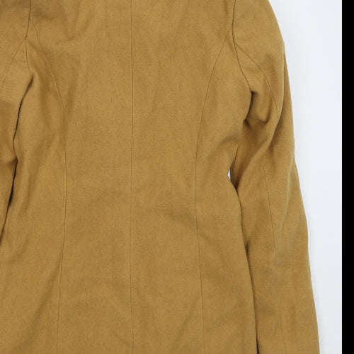 VERO MODA Womens Beige   Overcoat Coat Size S  Button