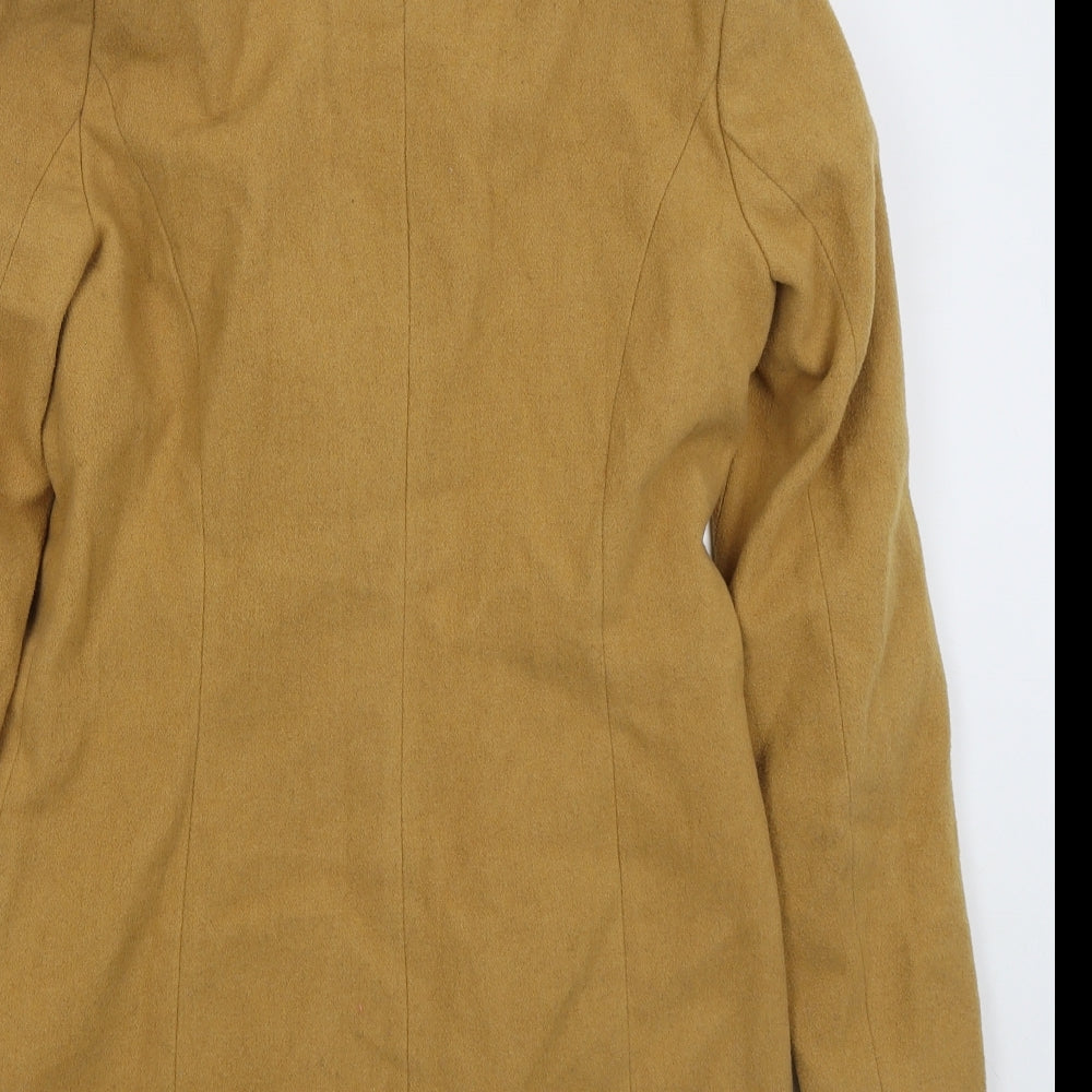 VERO MODA Womens Beige   Overcoat Coat Size S  Button