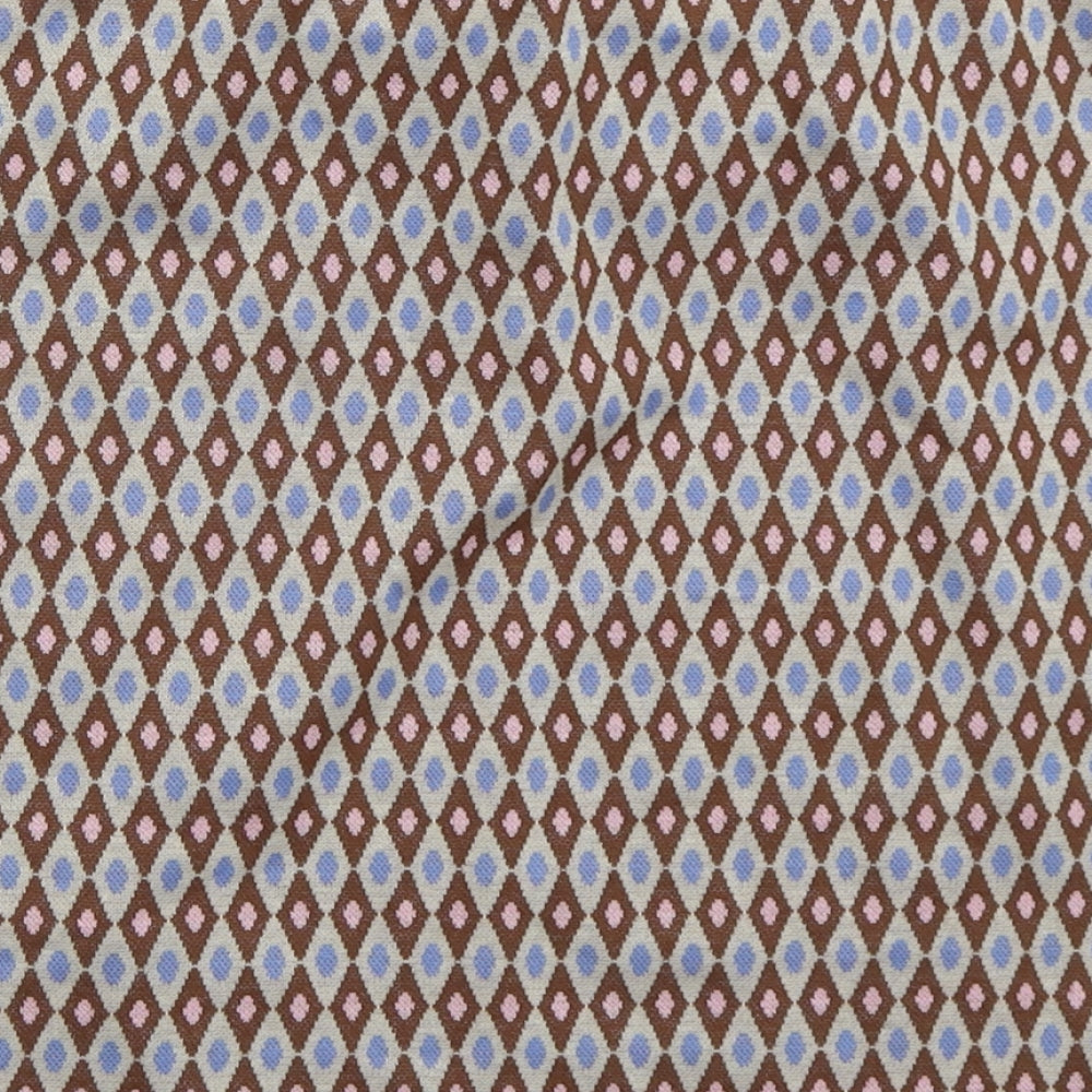Primark Womens Brown Geometric Polyester Mini Skirt Size 14