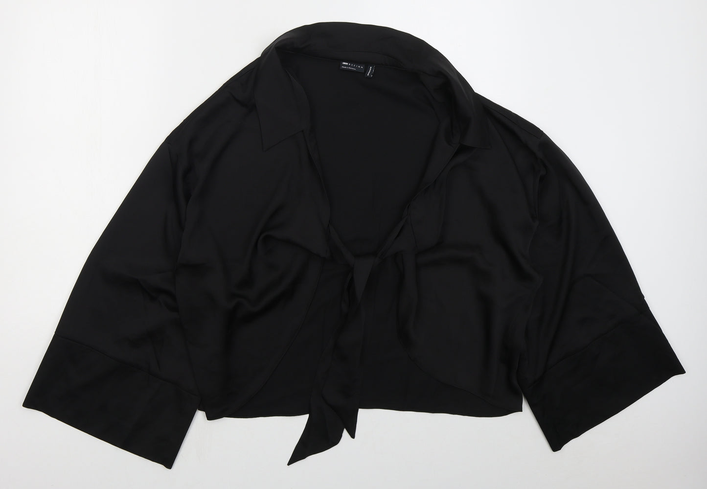 ASOS Womens Black   Jacket  Size 14  Tie