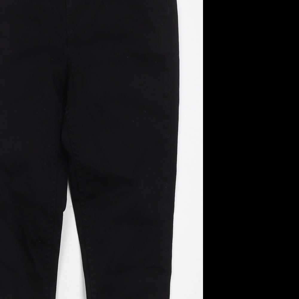 New Look Womens Black  Cotton Skinny Jeans Size 10 L25 in Regular Button