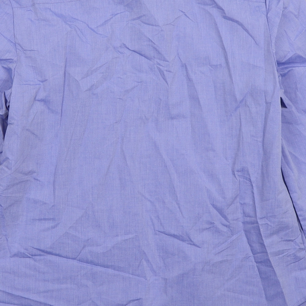 Boden Womens Blue  Cotton Basic Button-Up Size 8 Collared