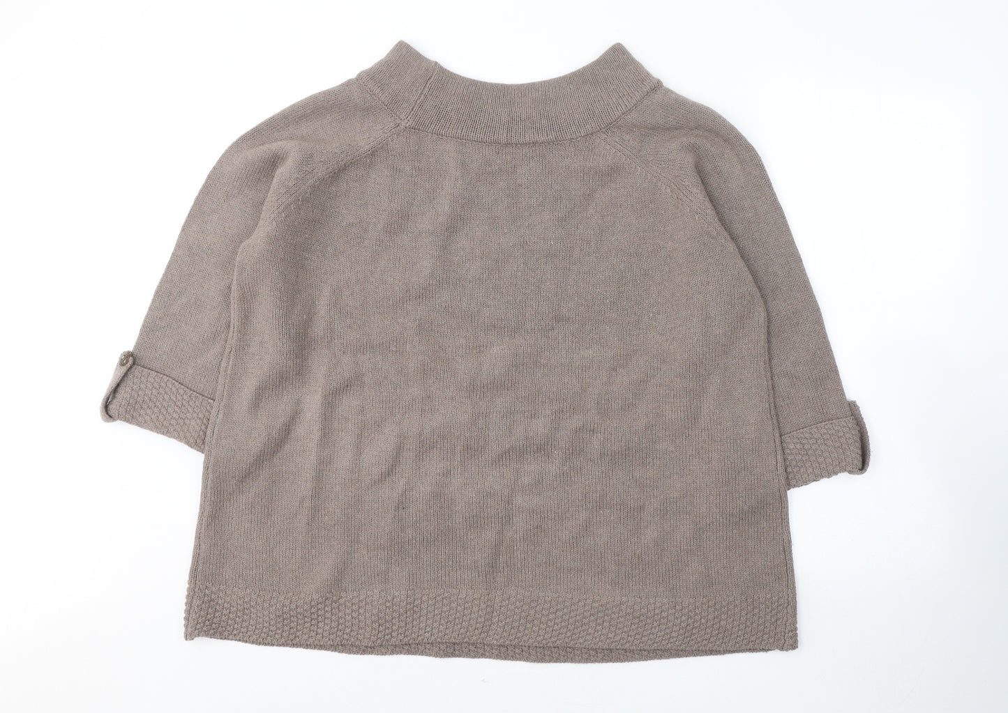 Bonmarché Womens Brown Roll Neck  Polyester Pullover Jumper Size XL