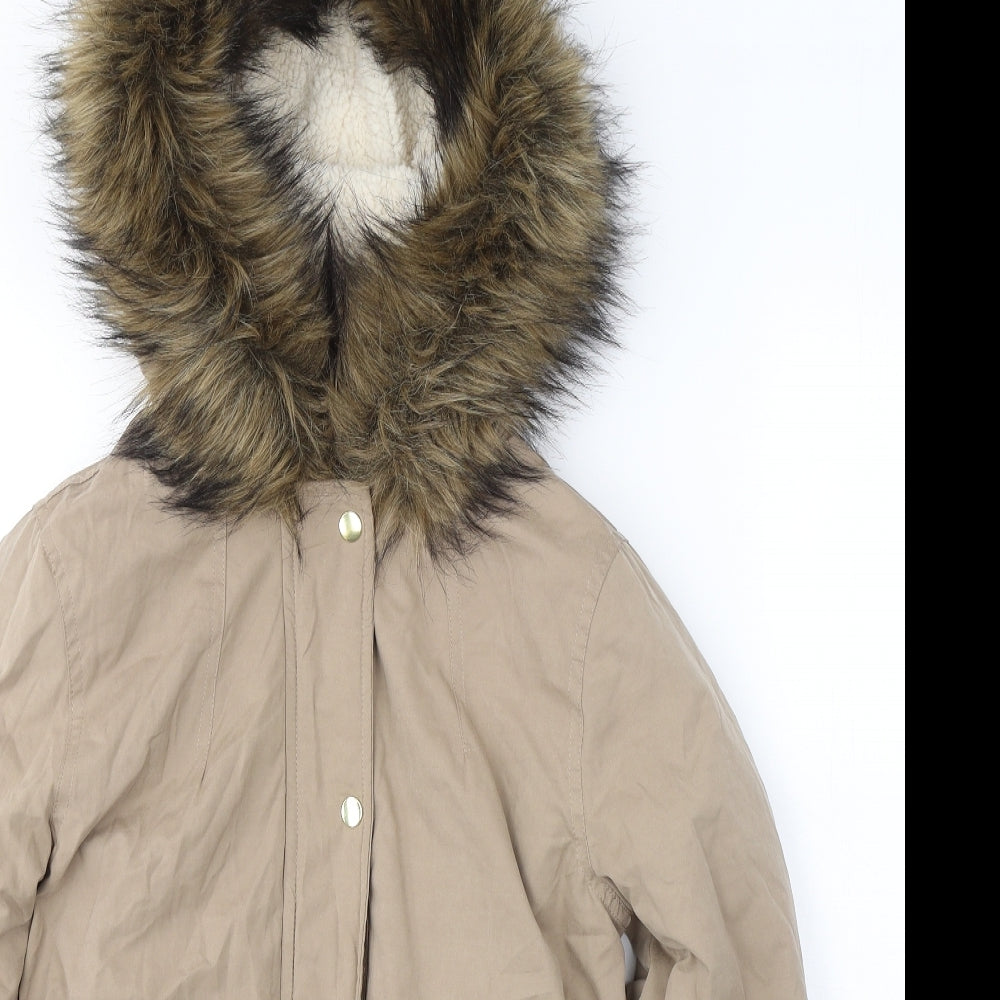Atmosphere Womens Beige   Parka Coat Size 8  Zip
