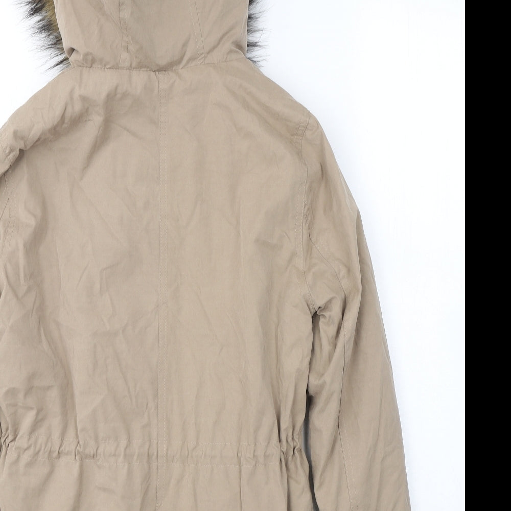 Atmosphere Womens Beige   Parka Coat Size 8  Zip