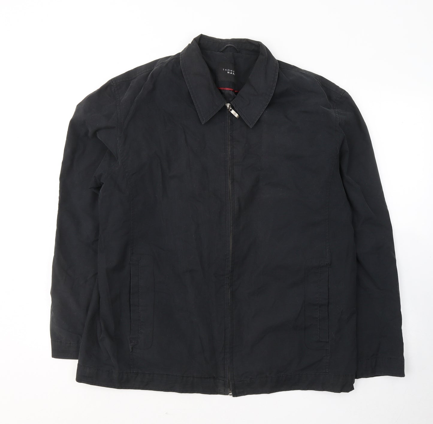 Thomas Nash Mens Black   Jacket  Size L  Zip