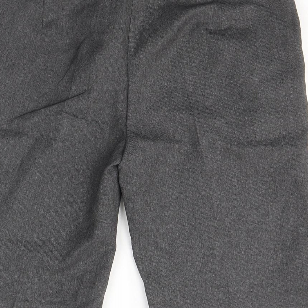SCHOOLWEAR Boys Grey  Polyester Bermuda Shorts Size 13 Years  Regular Buckle