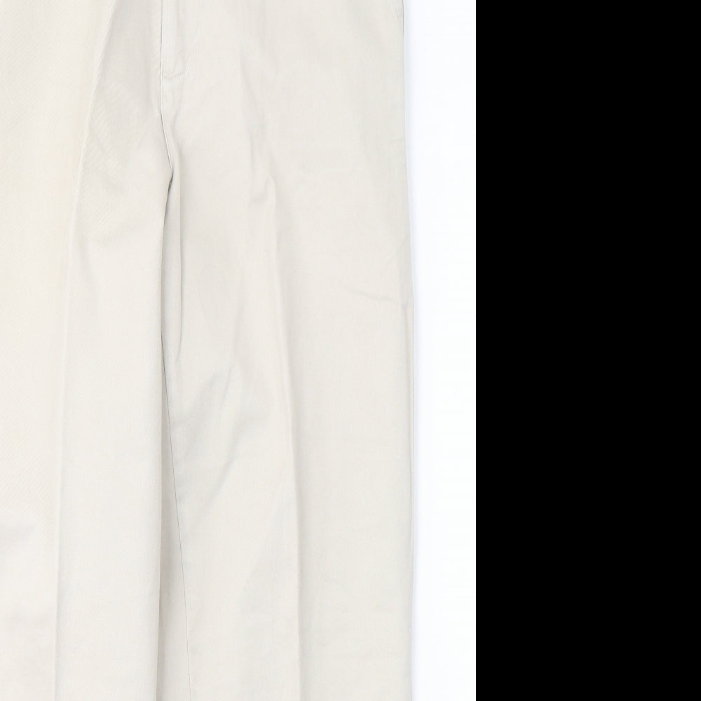 Gap Womens Beige  Cotton Straight Jeans Size 30 in L30 in Regular Button