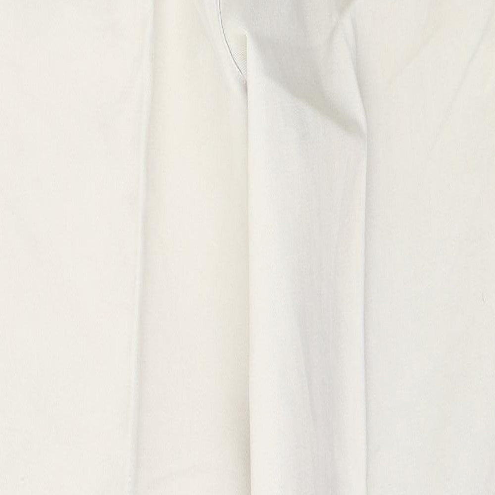 Gap Womens Beige  Cotton Straight Jeans Size 30 in L30 in Regular Button