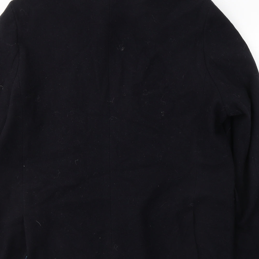 John Lewis Mens Blue   Pea Coat Coat Size 2XL  Button