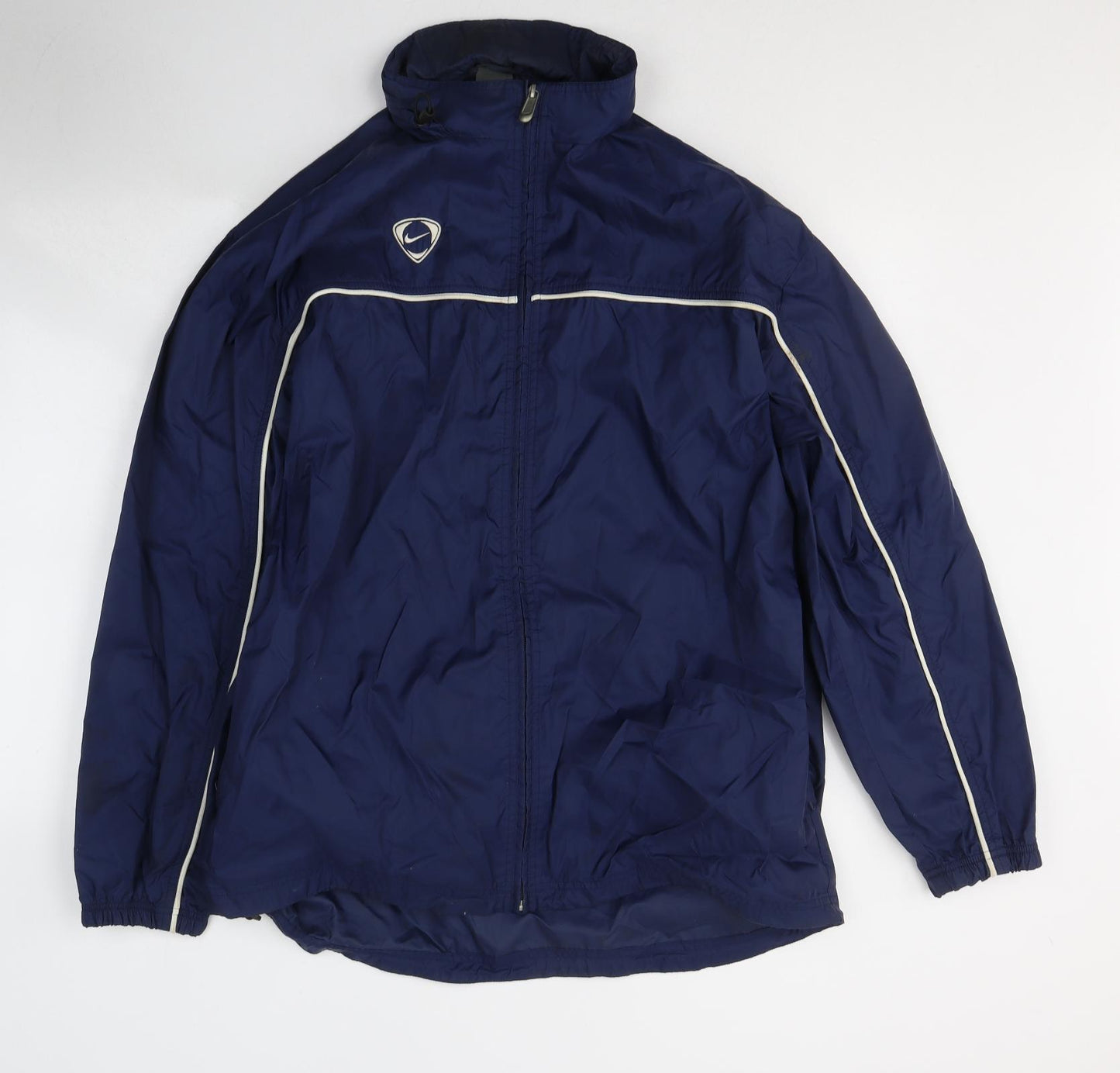 Nike Mens Blue   Rain Coat Coat Size L  Zip