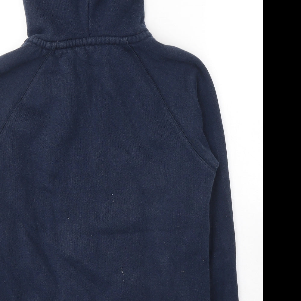 Jack Wills Womens Blue  Cotton Full Zip Hoodie Size 12  Zip