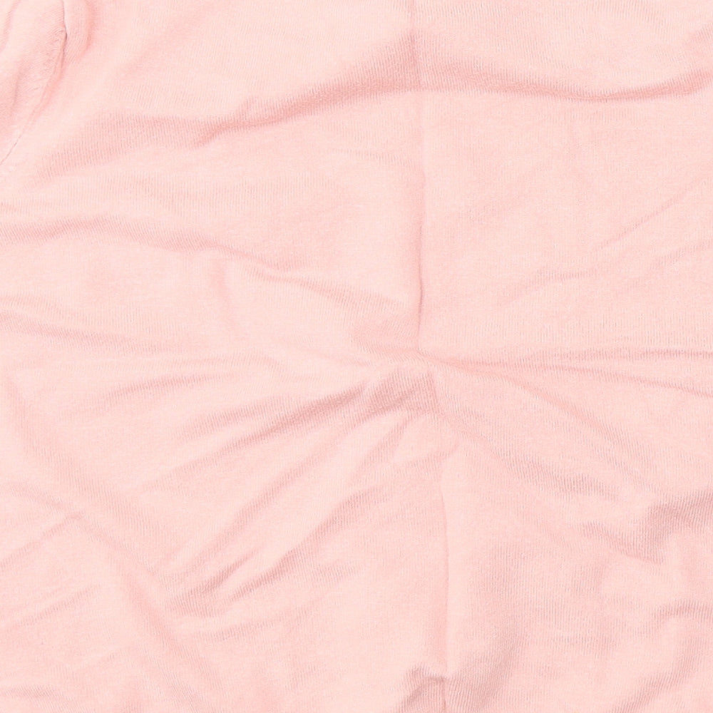 BHS Womens Pink  Viscose Jersey T-Shirt Size 20 Round Neck