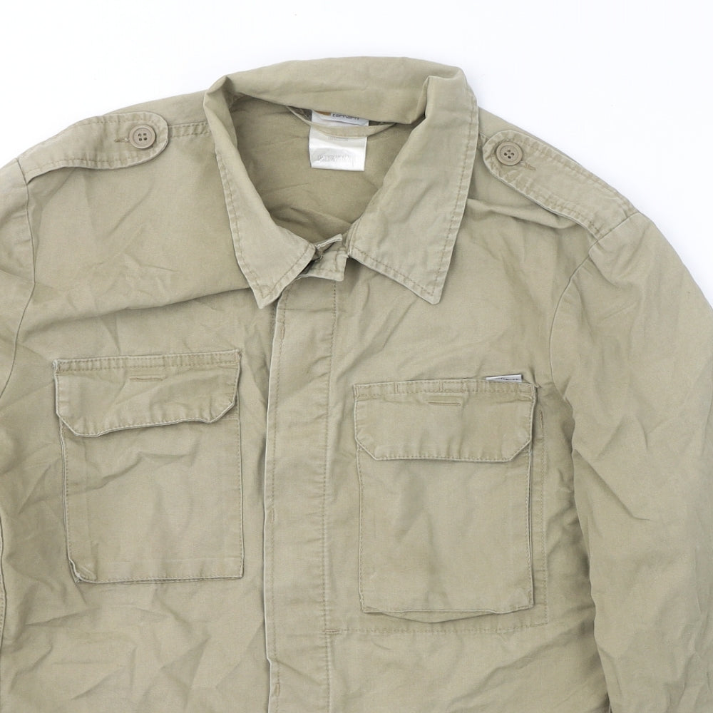 Carhartt Womens Beige   Jacket  Size L  Button