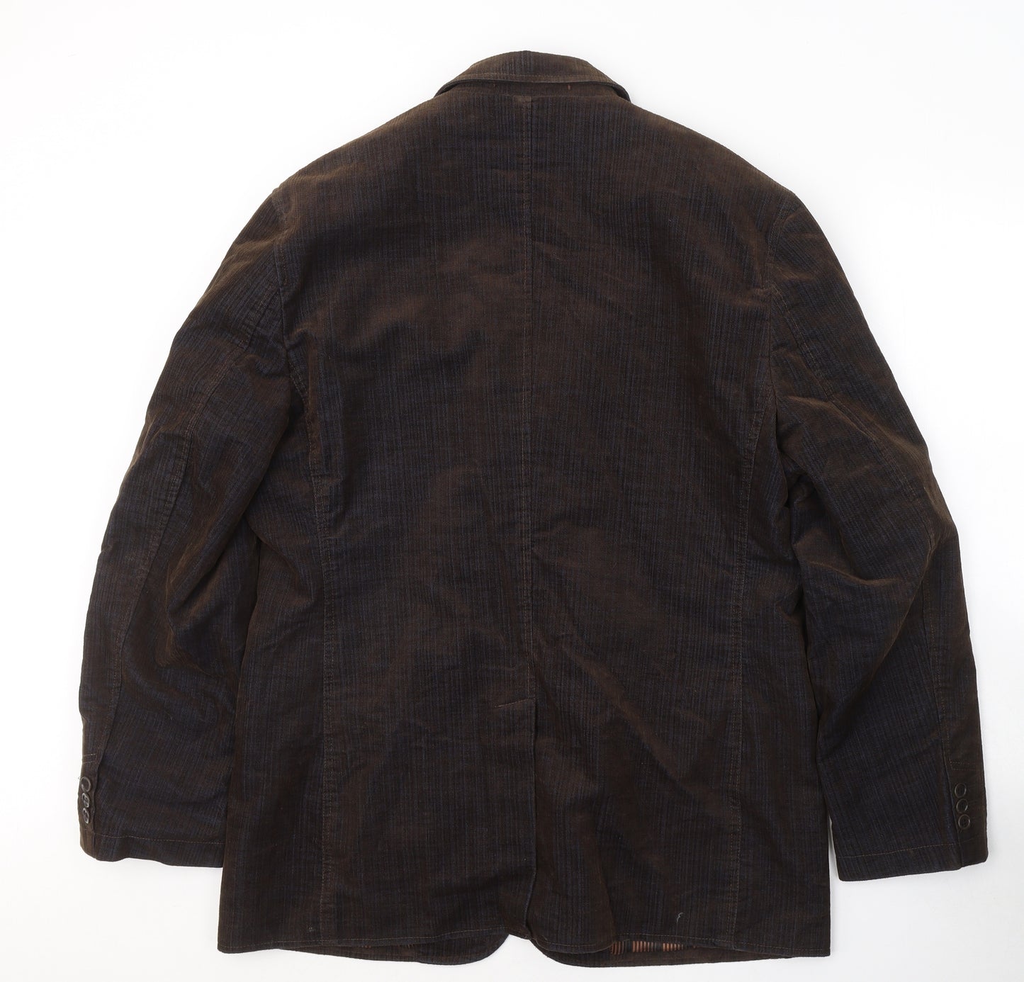 Oakman Mens Brown  Cotton Jacket Suit Jacket Size 44