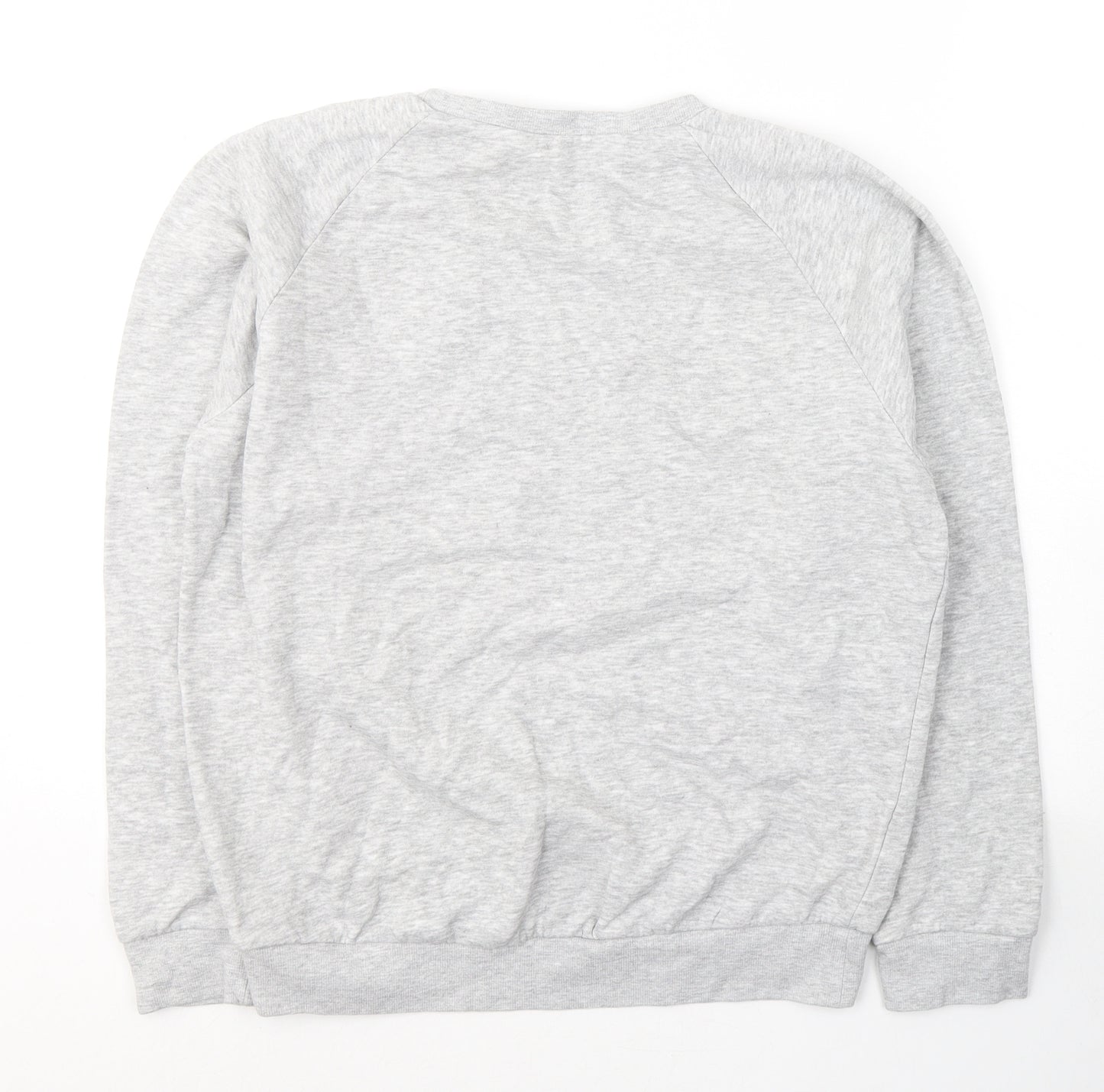Red Herring Womens Grey  Cotton Pullover Sweatshirt Size 10  Pullover - Gangster Wrapper