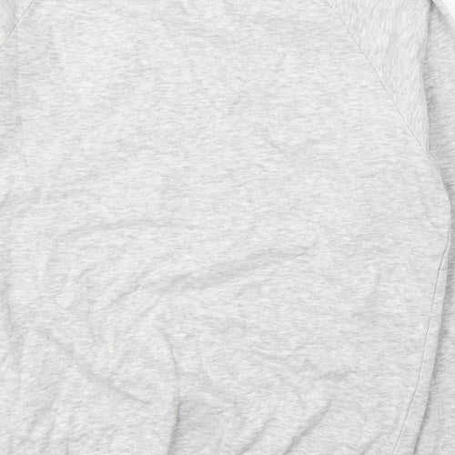Red Herring Womens Grey  Cotton Pullover Sweatshirt Size 10  Pullover - Gangster Wrapper