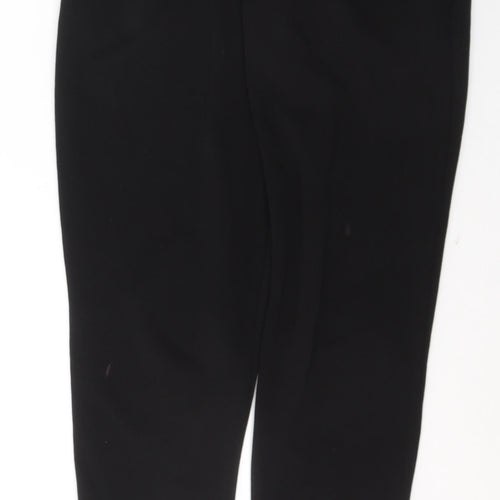Selected Womens Black  Polyester Trousers  Size 12 L28 in Regular